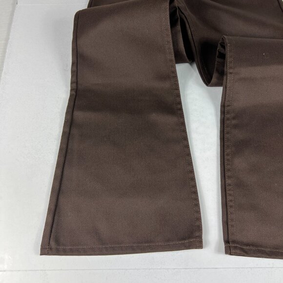 VTG 70s Levi's Jeans Students 24x27* 746 Bell Bottoms Dark Brown Denim Tag 25x28 - Picture 4 of 16